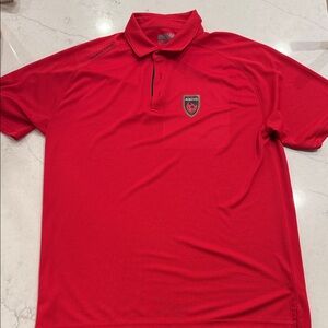 Phoenix Rising 🐦‍🔥 Bold Red Men's Polo Shirt